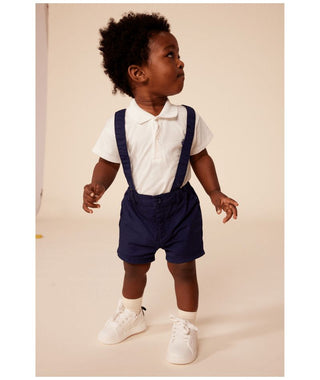 Babies' Serge Dungaree Shorts