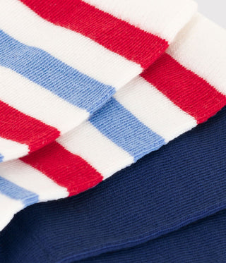 Children's Cotton Jersey Striped Socks - 2-Pack