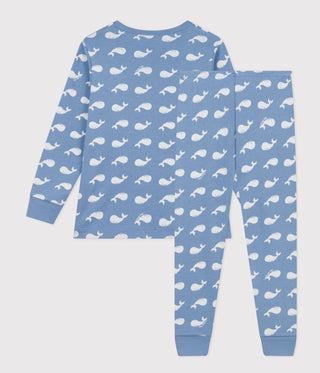 Children's Cotton Whale Print Pyjamas