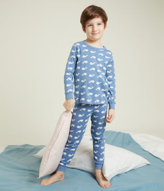 Children's Cotton Whale Print Pyjamas