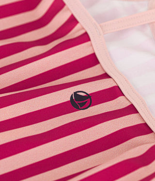 Girls' Stripy One-Piece Swimsuit