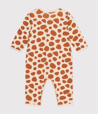 Babies' Footless Cotton Giraffe Pattern Pyjamas
