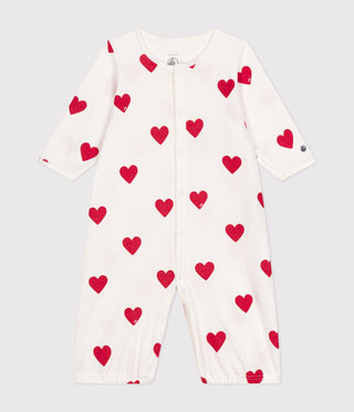 Babies' Heart Deisgn Cotton Jumpsuit/ Sleeping Bag
