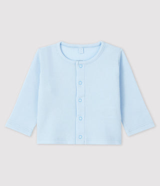 Babies' Organic Cotton 2x2 Rib Knit Cardigan