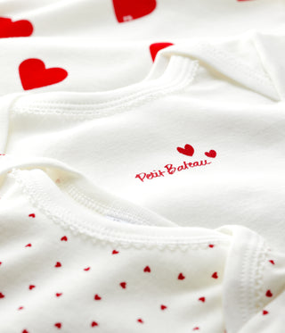 Babies' Long Sleeved Red Heart Body - 3 Pack