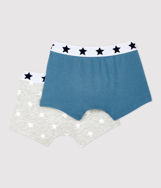 Boys' Star Print Cotton Boxer Shorts - 2-Pack