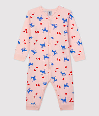 Babies' Footless Decorative Cotton Sleepsuit