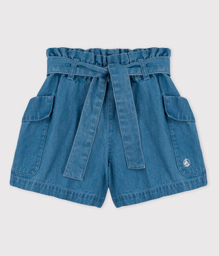Girls' Organic Denim Shorts