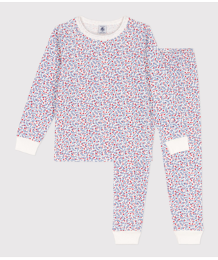Girls' Floral Cotton Pyjamas