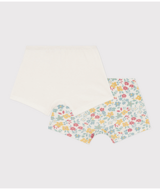 Girls' Floral Cotton Hipsters - Pack of 2