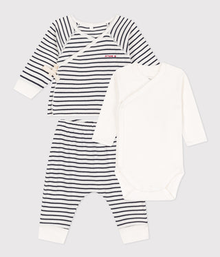 Babies' Cotton Striped Outfit - 2-Piece Set
