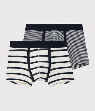 BOYS' STRIPED BOXER SHORTS - 2-PACK