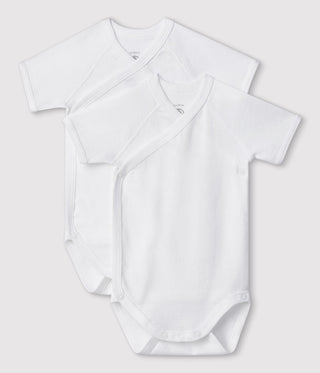NEWBORN BABIES' SHORT-SLEEVED BODYSUIT - SET OF 2