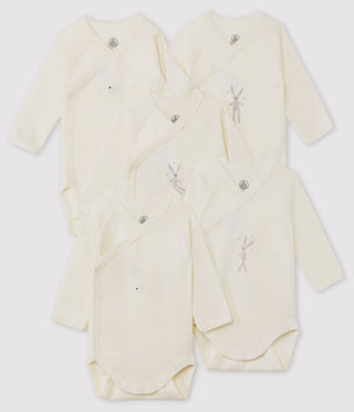 Newborn Babies' Long-Sleeved Bodysuit - 5-Piece