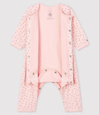Baby Girls' Starry Footless Organic Cotton Bodyjama