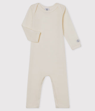 Babies' Long-Sleeved Bodysuit in Cotton/Wool