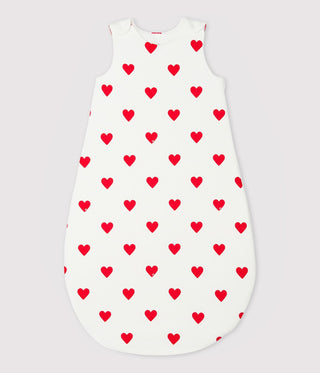 Babies' Heart Patterned Cotton Sleeping Bag