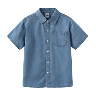 Children's Lyocell Denim Button-Down Shirt