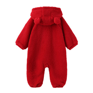 Babies' Sherpa-Style Fleece Jumpsuit