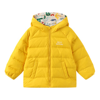 Babies' Reversible White Goose Down Jacket