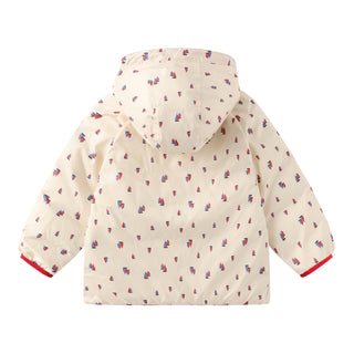 Babies' Reversible White Goose Down Jacket