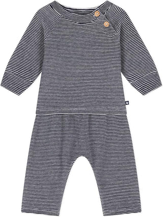 Babies' Stripy Velour Three-Piece
