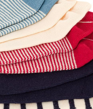 Children's Cotton Jersey Striped Socks - 5-Pack