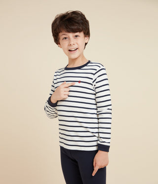 BOYS' COTTON PYJAMAS WITH SAILOR STRIPES