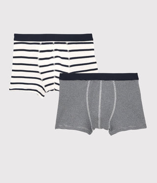 BOYS' STRIPY BOXER SHORTS - 2-PACK