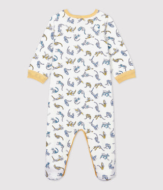 Babies' Panther Patterned Cotton Sleepsuit