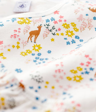 Girls' Fleece Floral Print Pyjamas
