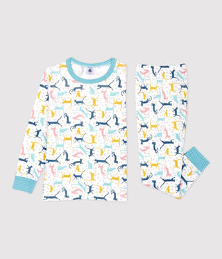 Unisex Cat Print Cotton/Lyocell Pyjamas