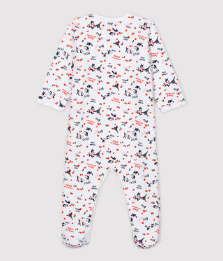 Babies' Paris Organic Cotton Fleece Sleepsuit