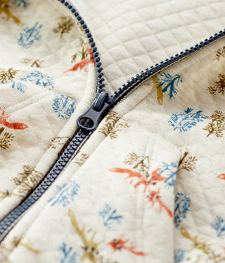BABIES' QUILTED CARDIGAN