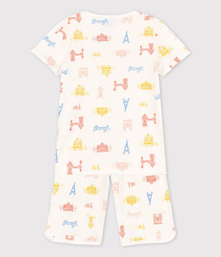 Girls' Paris Cotton Short Pyjamas