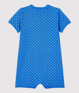 BABIES SPOTTED ORGANIC COTTON PLAYSUIT