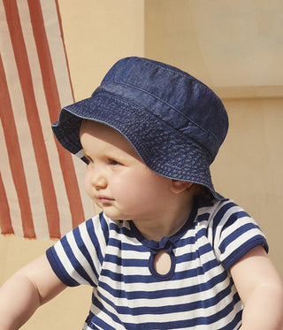 Babies' Organic Cotton Denim Bucket Hat