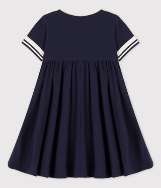 Girls' Short-Sleeved Organic Cotton Dress