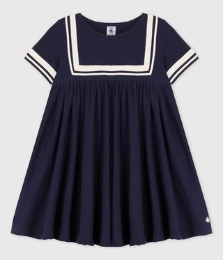 Girls' Short-Sleeved Organic Cotton Dress