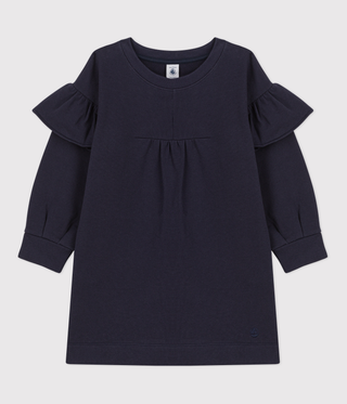 GIRLS' LONG-SLEEVED FLEECE DRESS