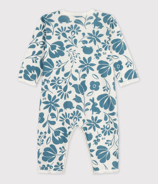 Babies' Floral Footless Cotton Sleepsuit