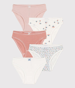 GIRLS' COTTON BRIEFS - 5-PACK