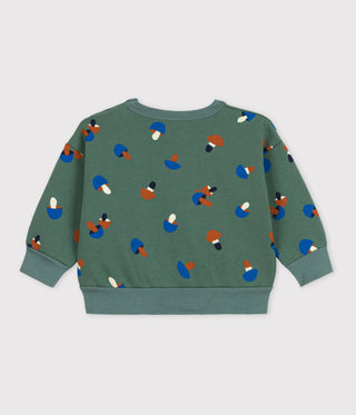 BABIES' MUSHROOM PATTERNED COTTON SWEATSHIRT