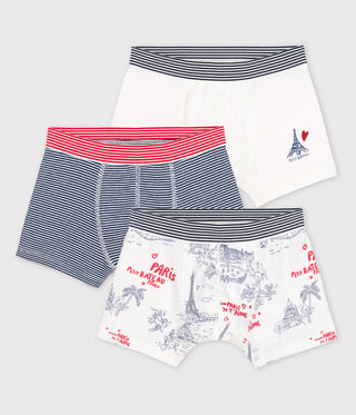Boys' Cotton Boxer Shorts - 3-Pack
