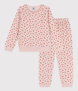 GIRLS' FLORAL VELOUR PYJAMAS