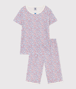 Girls' Floral Cotton Short Pyjamas