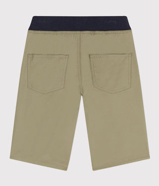 Boys' Cotton Serge Bermuda Shorts