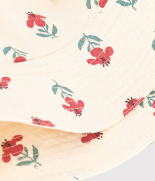 Baby Girls' Floral Cotton Gauze Floppy Sun Hat