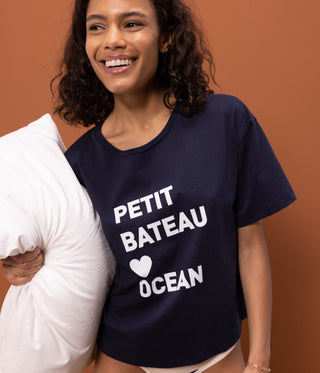 Women's Loose-Fitting Boxy Cotton T-Shirt