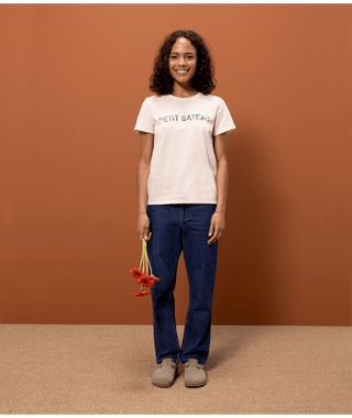 Women's Straight Round-Neck Cotton T-Shirt